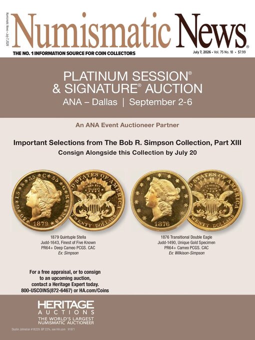 Cover image for Numismatic News